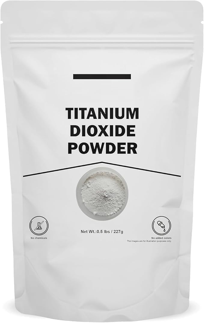 JB Non-nano & Uncoated Titanium Dioxide Powder for Skin Hair and Health Care 227 gm / 0.5 lbs