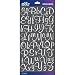 Sticko Alphabet Glitter Script Stickers, Small, White