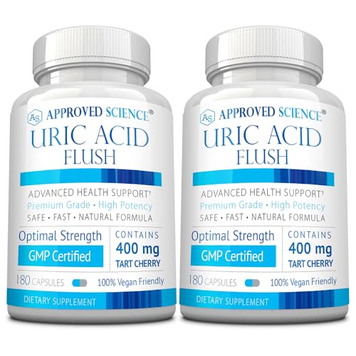image for Approved Science Uric Acid Flush Supplement - Tart Cherry, Turmeric, M