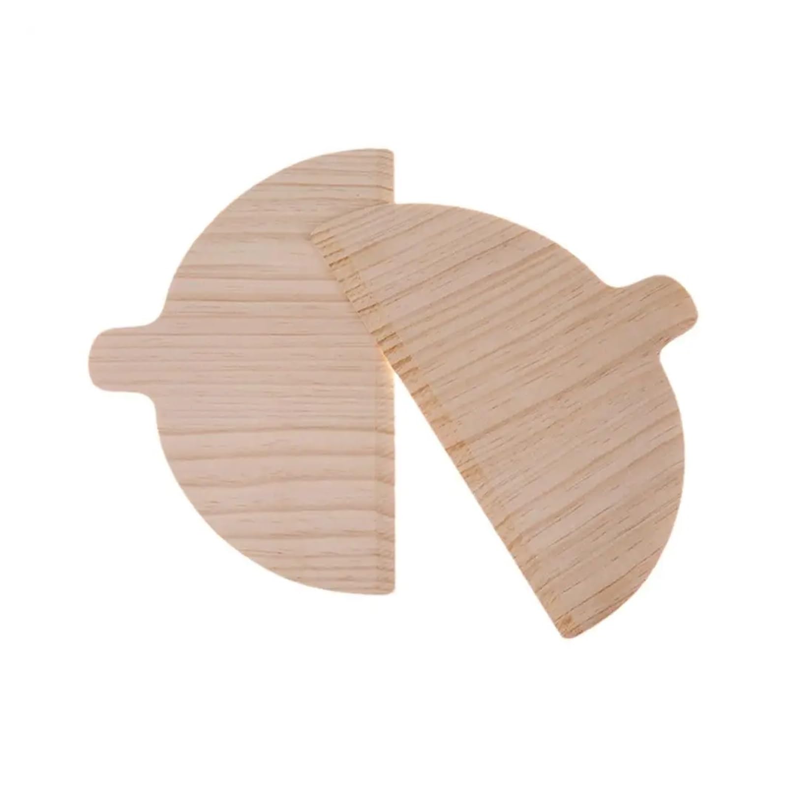 Set di 2 spatole in legno per pizza, portatili, semicircolari, utensile da cucina versatile per pizza, pane, pasticceria, perfetto per chef casalinghi, intrattenitori e appassionati di pasticceria