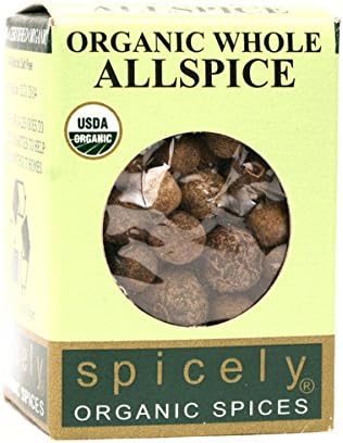 SPICELYOrganic Whole Allspice, 0.3 OZUSDA Organic