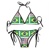 usa flag bikini pics Universalgröße: Verstellbare Krawatten an Hals und Rücken, geeignet für Größe: S-XXXL.