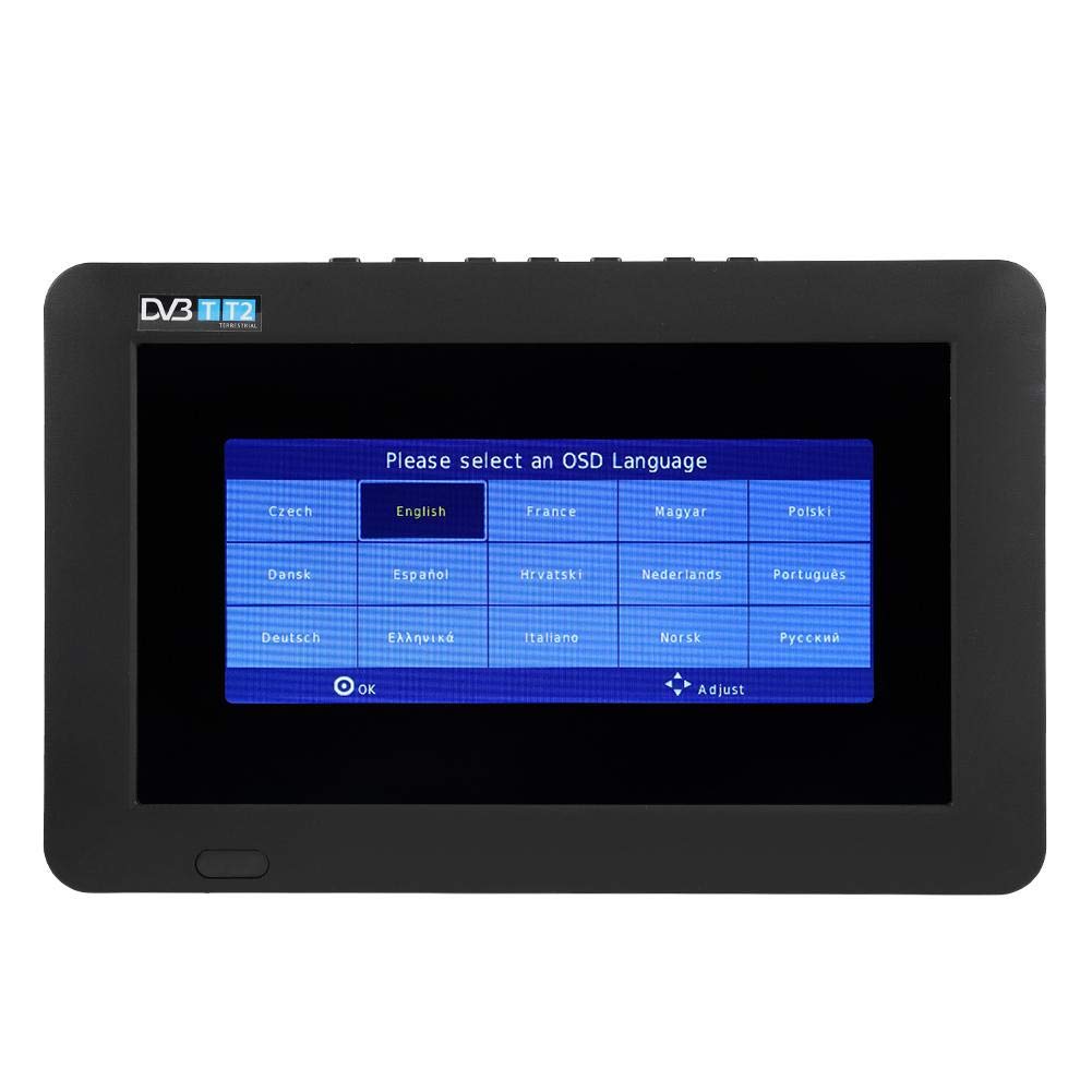 Hakeeta 9Inch Portable ATSC,Mini Lightweight Mobile Digital Television 1080P with TFT LED Screen and