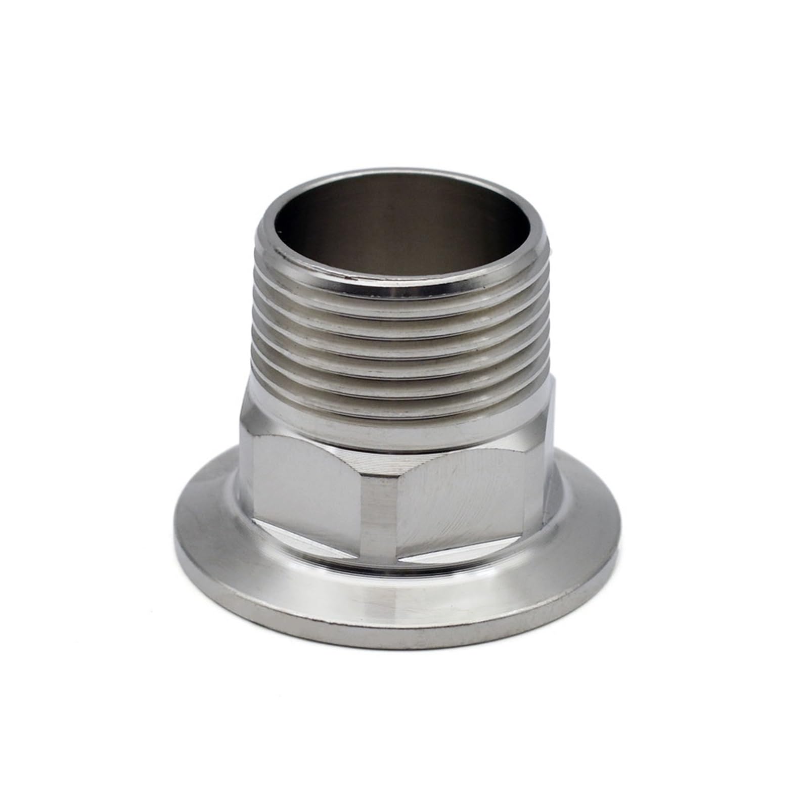 Łączniki rurowe ze stali nierdzewnej, Złączki rurowe 1/2" do 2" BSPT z gwintem zewnętrznym SS304/316 ze stali nierdzewnej sanitarnej zacisków Tri Clamp(Ss316,DN65 Ferrule 91)