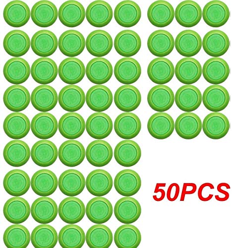 Justfund 50Pcs Green Kids Toy Gun Bullet Darts Round Head Blasters For Nerf Vortex Ammo Refills #TOP1