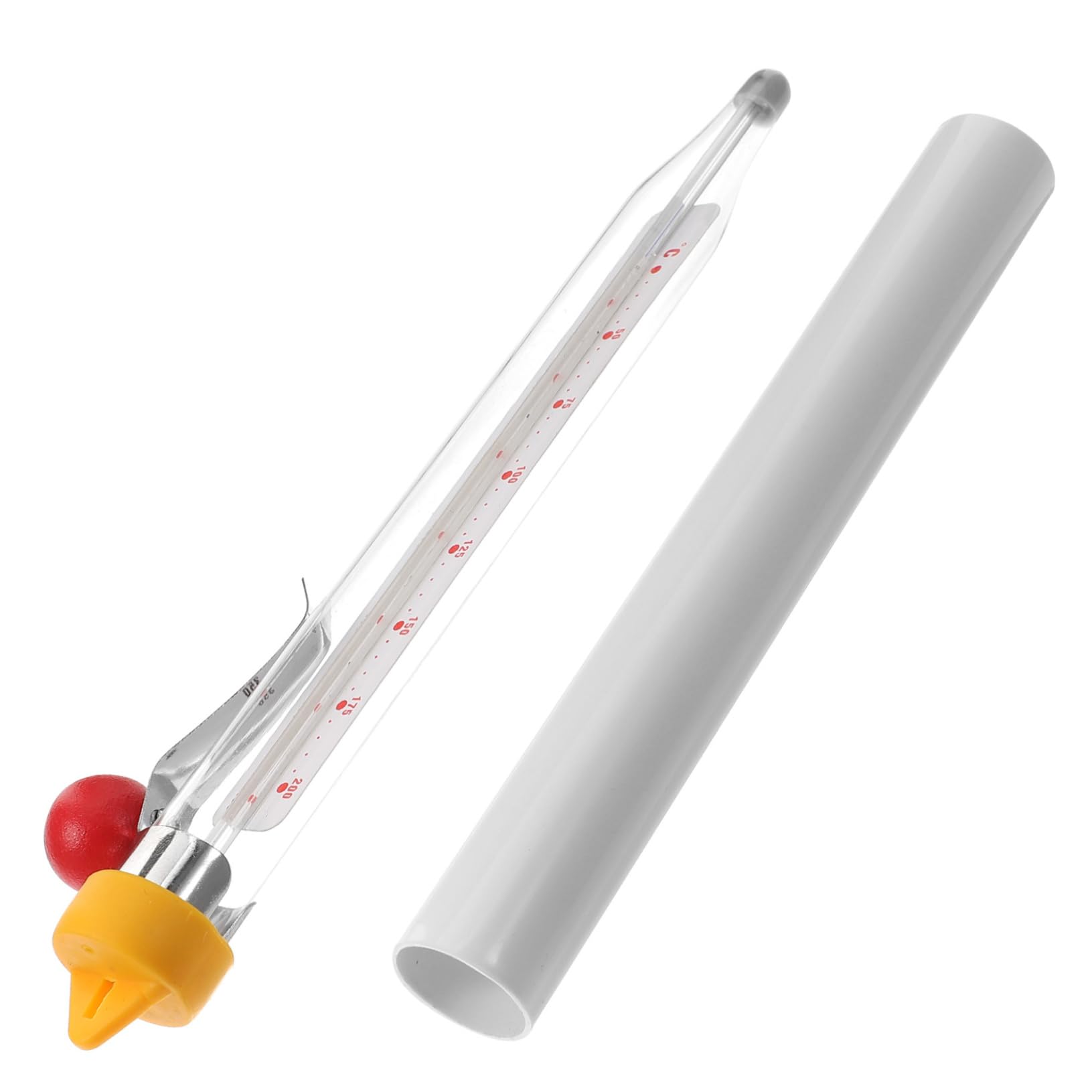 ABOOFAN 1 Set Professional Glass Candy Thermometer with Clip for Deep Frying Cooking and Jam Making Sturdy Kitchen Tool for Accurate Measurement