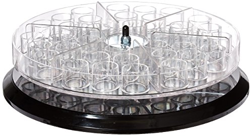 Azar Displays 225015 11" Dia x 2" H Round Compartmental Counter Display