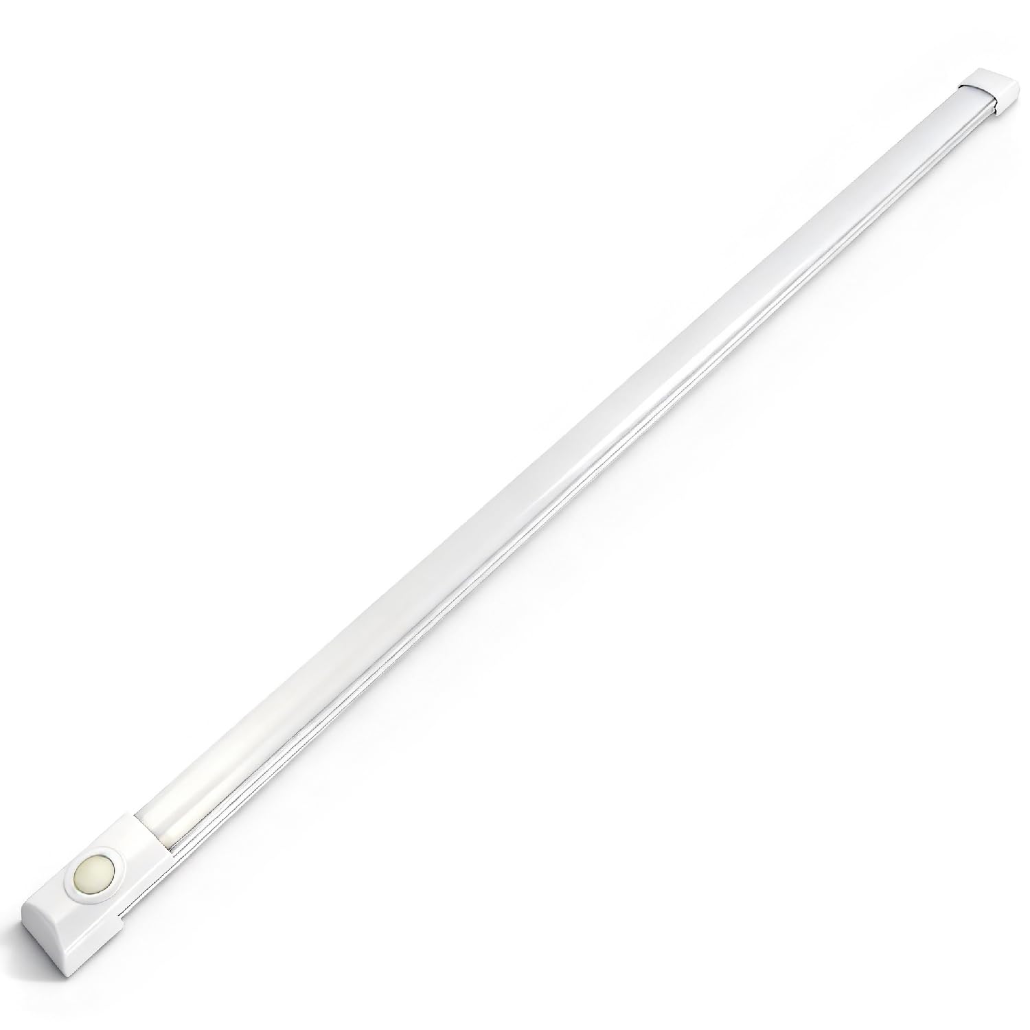 D-lite LED Lichtleiste 12V 60CM für Wohnmobil, 12V Unterbauleuchte Dimmbar, Schlankes Design, Warmweiß 3000K, LED Leiste mit Schalter, Ideal für Wohnwagen, Küche, Camper, Van und Boot