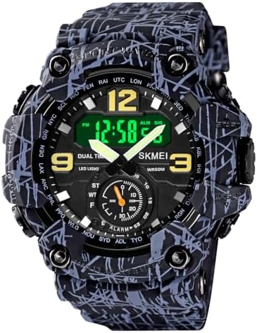 Gosasa Men's Watches Multi Function Military S-Shock Sports Watch LED Digital Waterproof Alarm Watches