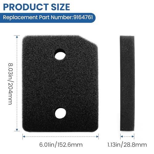 for Miele T1 Dryer & 9164761 Heat Pump Tumble Dryer, Toe-Kick Lint Foam Filter Replacement, Dryer Plinth Filter Foam Replacement Repair kit 4 Pack