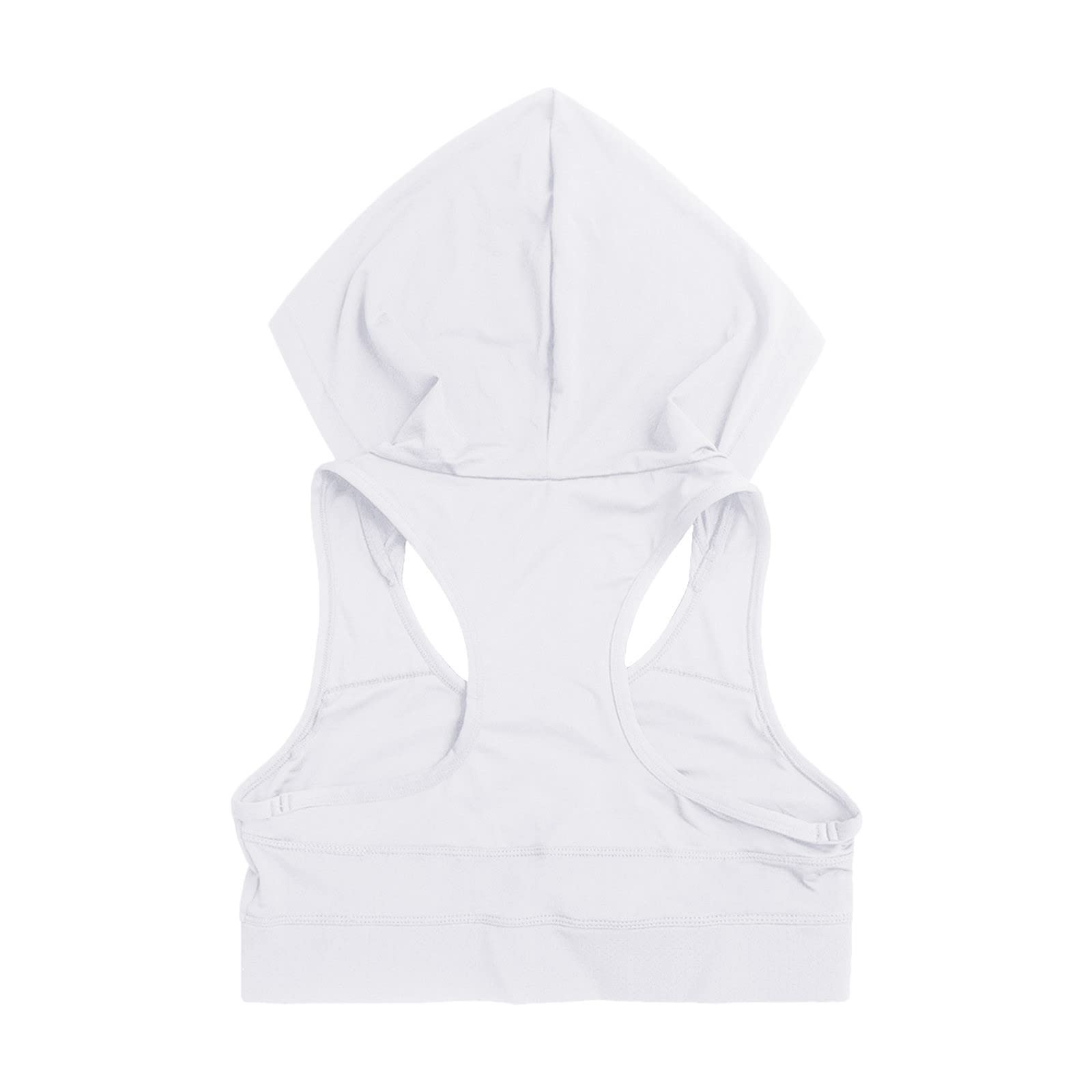 Reggiseno Sportivo Lungo da Donna Top da Yoga Ad Alto Impatto Reggiseno Incorporato Reggiseno Sportivo Crop Top Reggiseno Senza Spalline sulla Schiena, Grigio, M