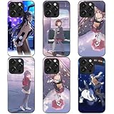 青春ブタ野郎 スマホケース グッズ 桜島 麻衣 かえで 青春ブタ野郎はバニーガール先輩の夢を見ない TPU iphone15/16/14 pro max iphoneケース スマホカバー プレゼント コスプレ小物 (E,iPhone14)