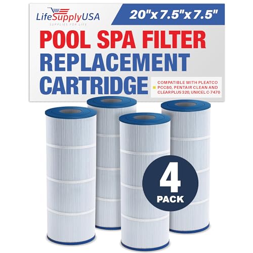 LifeSupplyUSA Pool Filter Cartridge 20