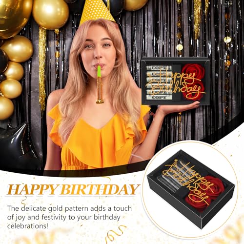 Tirelire pour cadeau en espèces CroBlissful : coffret anniversaire chic