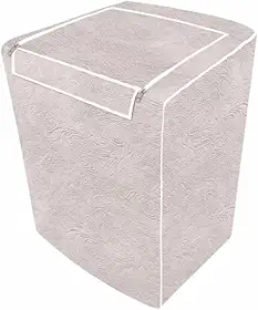 "Capa Para Maquina De Lavar Brastemp Eletrolux Consul 7Kg 8Kg 9Kg Impermeável Flanelada Com Zíper Proteção UV Material Super Resistente E Perolizado de Alta Qualidade" (Bege)