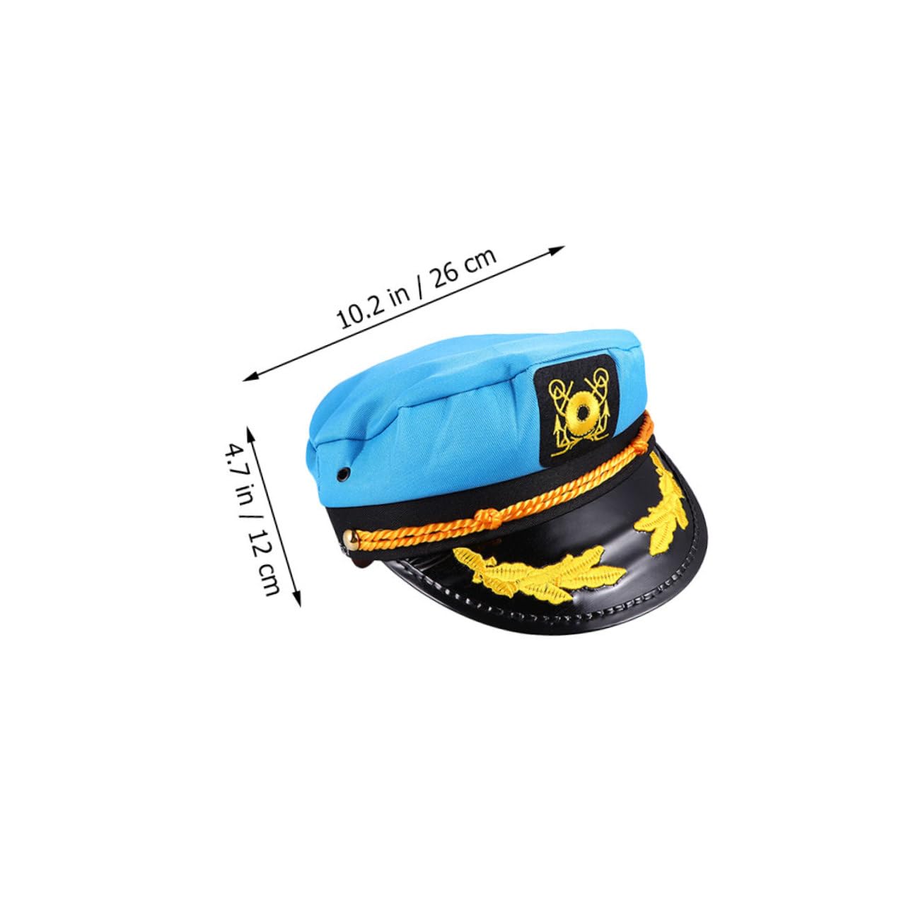 FOMIYES 4pezzi Cappello Da Marinaio Per Cosplay Accessorio Per Feste in Barca Vela Cappello Da Capitano Per Adulti Morbido e Leggero Copertura Completa Per Uomo e Donna