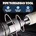 Integrated Internal & External Pipe Threading Tool,2025 Upgraded Pipe Thread Cutting Tools,1/2