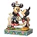 Enesco Disney Traditions by Jim Shore Mickey and Minnie Fence Figurine 6.6 Inch, Multicolor