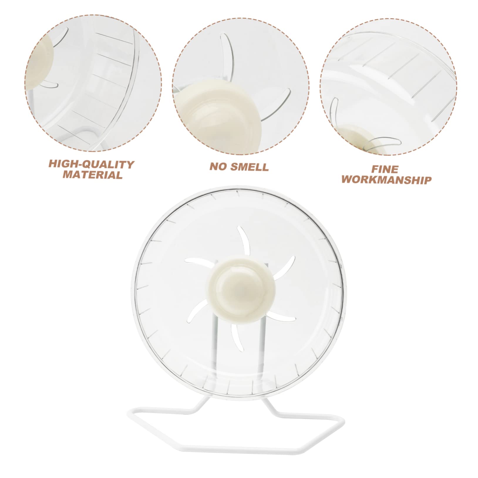 Rueda de Hámster Silenciosa de 16 Cm para Hacer Ejercicio Rueda para Hámster Enano Juguete Silencioso para Correr sin Olor Juguete de Ejercicio Nocivo para Mascotas