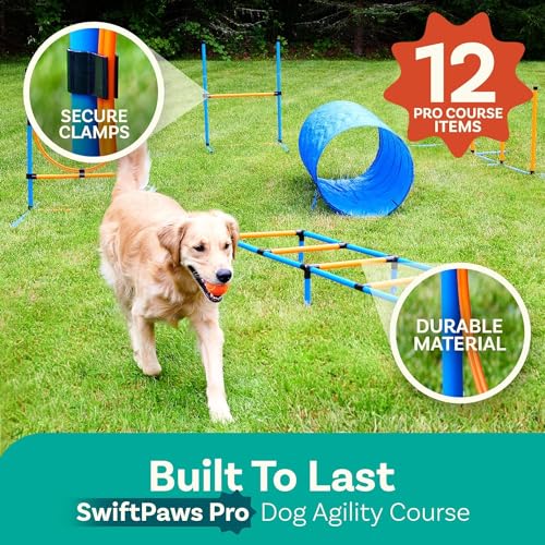 Petcove PC-SWFTPWS-OR-V Dog Agility Course Backyard Set thumb #1