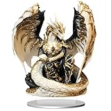 【Utilisations polyvalentes】 Cet ornement en acrylique 2D représentant un dragon noir et doré est parfait pour les anniversaires, les souvenirs de voyage, les cérémonies de remise de diplômes, les pendaisons de crémaillère, les fêtes, Noël, la Saint-Valentin, Halloween, Pâques et diverses occasions festives.