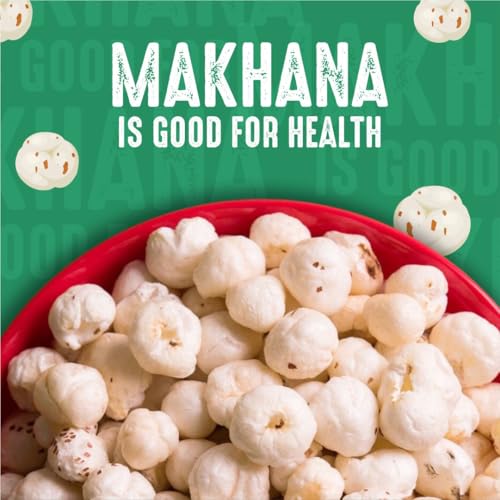 Image of Happilo Premium Jumbo Fox Nuts (Phool Makhana) 200g, Healthy Snack Low Calorie Gluten Free and Vegan