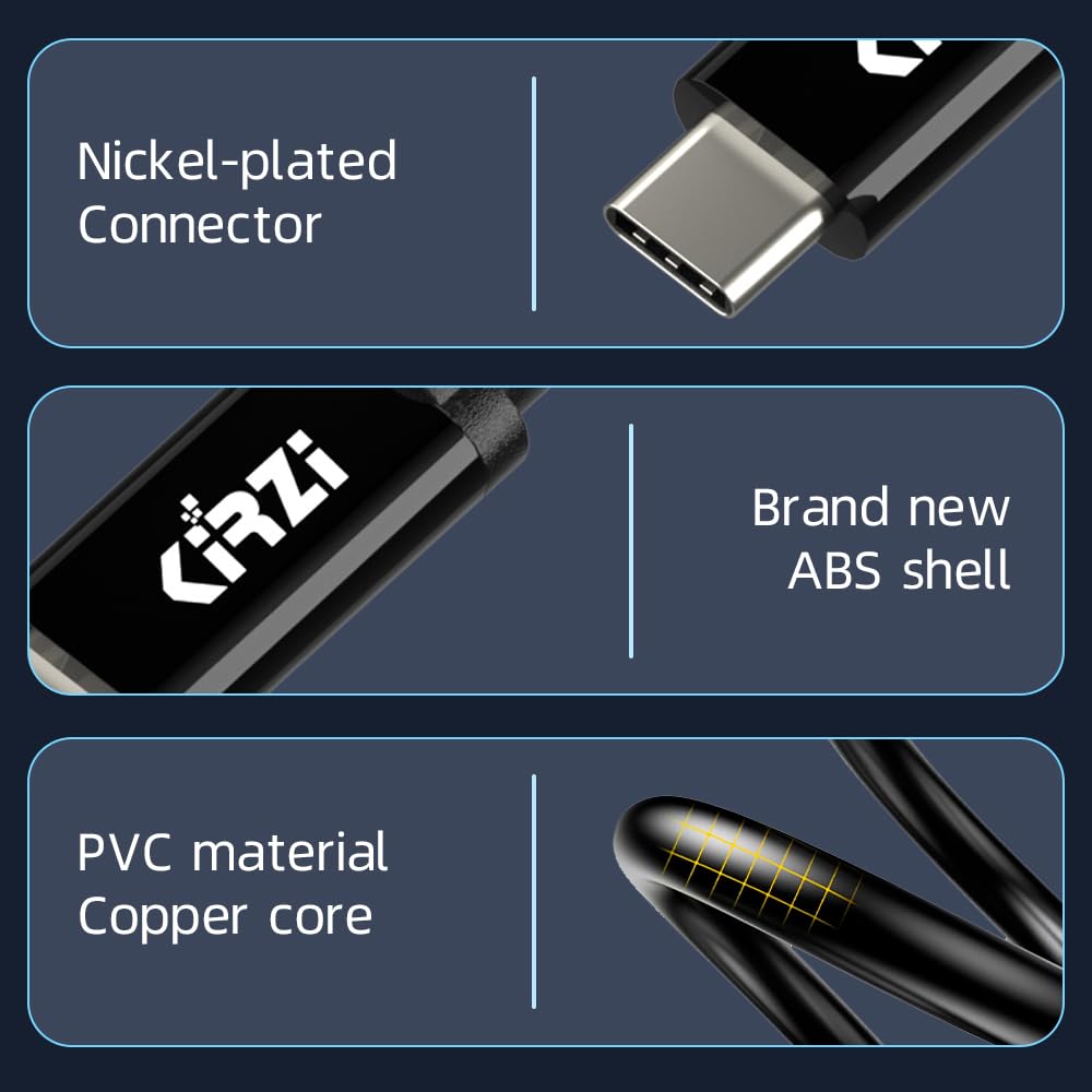Ultra Long USB C Cable 30 FT, USB-C to C Cable, USB 3.1 Gen 2x2, Supports 4K@60Hz Video Output, 100W PD Fast Charging, 10Gbps Data Transfer, for Smartphone, Laptop, Tablet, TV, Monitor and More