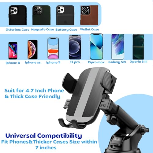 Universal 360 Adjustable Car Phone Mount for Dashboard - Multi-Function Holder for iPhone & Android Cell Phones by Generic - Used condition - Image 4