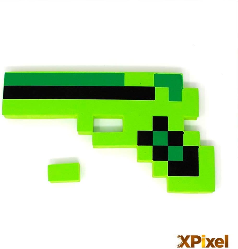 Spainbox Pixel Creeper Gun made in Foam - Green