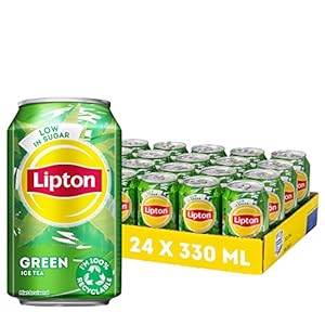 Lipton Original Ice Tea Green, een heerlijk verfrissende ijsthee – 24 x 330 ml – Voordeelverpakking