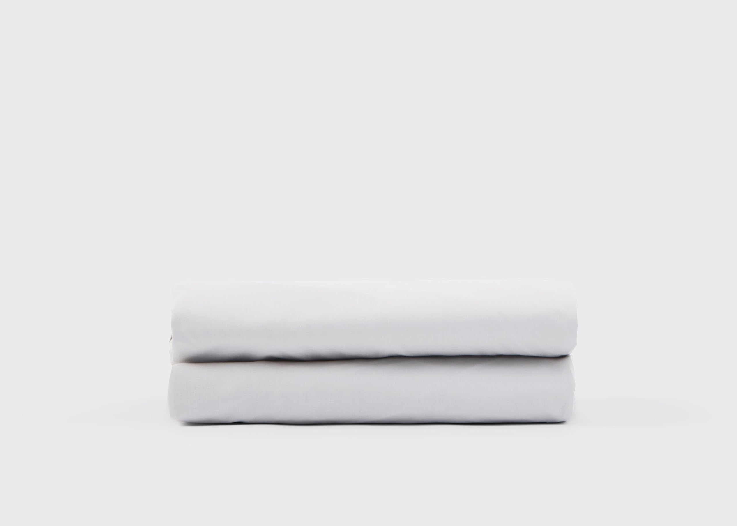 Simba Cloud Grey Cotton Percale Fitted Sheet, Double Size, 135 X 190 Cm, 40Cm Deep, Cool And Breathable