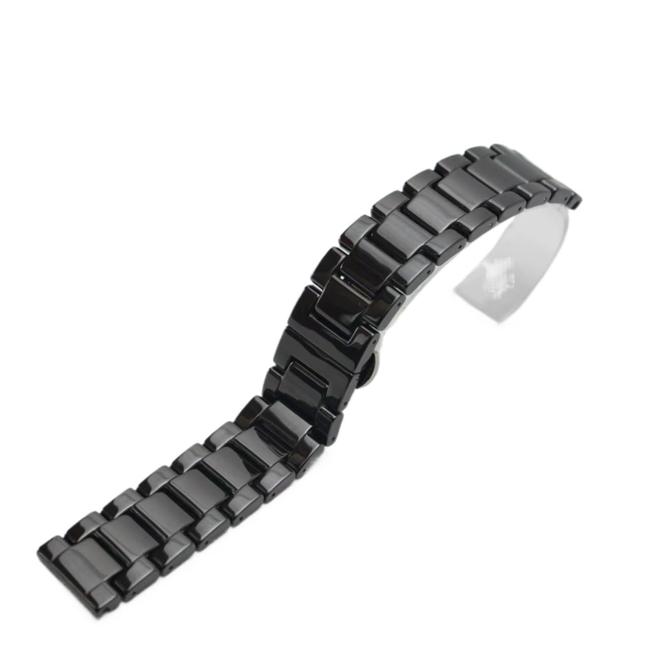Generico Cinturino Acciaio E Ceramica, Sgancio Rapido | Compatibile Con Diametri Da 20/22 Mm, Adatto Sia Per Uso Professionale Che Sportivo, Per Uomini E Donne (Black Red 20mm)