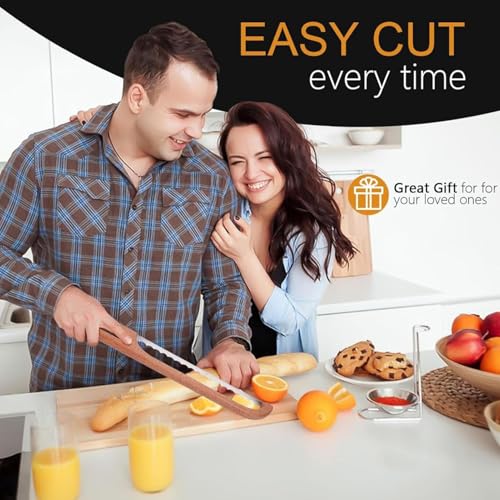 Herramienta de corte de pastelería y masa fermentada con mango de madera ergonómico 3