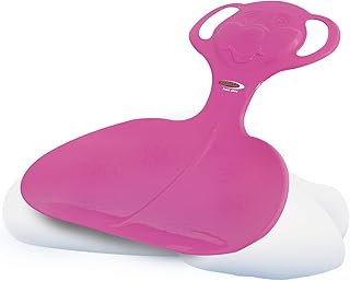 Jamara 460376-Snow Play Fucsia – Empuñaduras en Forma de Oso de fácil Agarre, Peso Ligero Trineo, Color Rosa (460376)