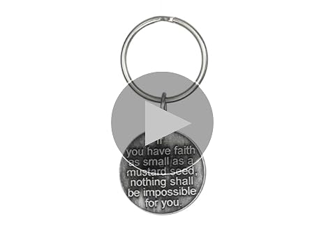 Amazon.com: Genuine Mustard Seed Pewter Keychain with Faith