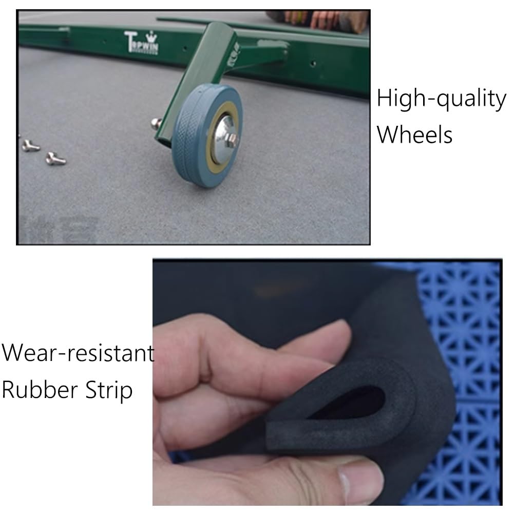 DONGXIAO Escobilla de Goma de aleación de Aluminio para Empujar el Agua de la Pista de Baloncesto Escobilla de Goma para Empujar el Agua del Suelo al Aire Libre con 2 Cuchillas de Espuma EVA
