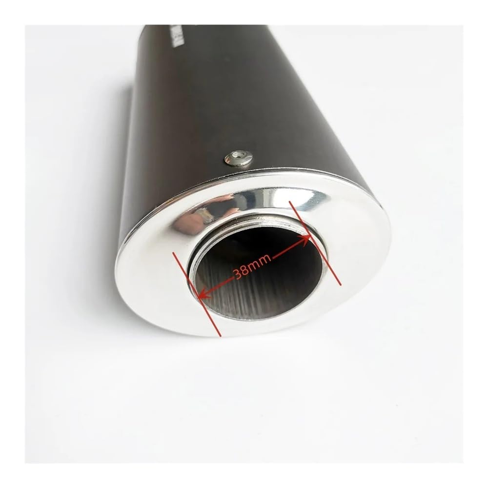 Silenciador de escape de alta resistencia con acople de 28mm y 38mm para motores de 160cc 7
