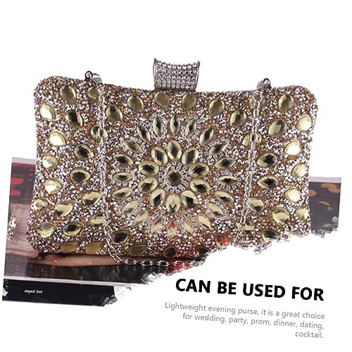 Pochette de Soirée à Chaîne Amovible : Sac à Main de Luxe Rigide pour Fête Majeure