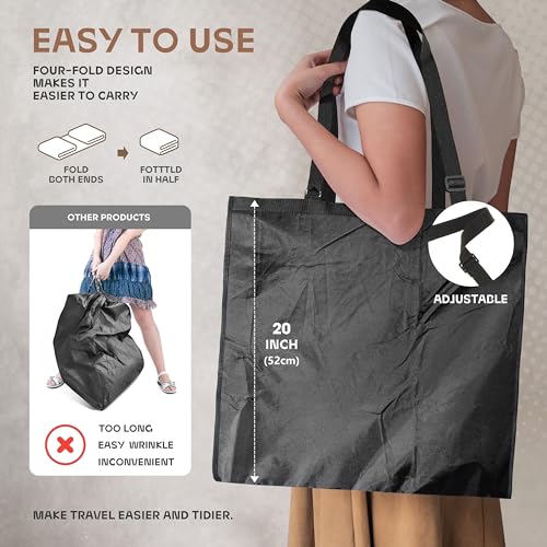 Image of Lazebox 65 inch Travel Garment Bag with Accessories Zipper Pocket, Heavy Duty Suit Bag for Suits, Tuxedos, Dresses, Coats, Black, 2 packs