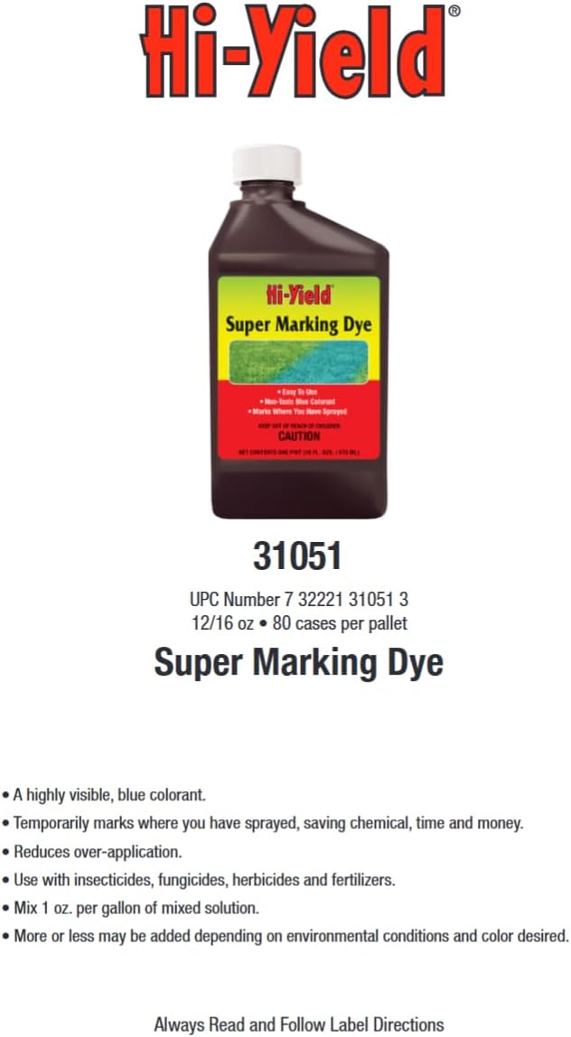 Hi-Yield (31051) Super Marking Dye, 16 oz