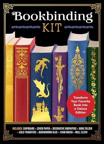 Bookbinding Kit: Transform Your Favorite Book into a Deluxe Edition - Includes: Chipboard, Cover...