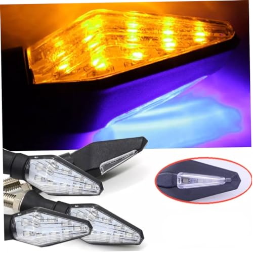 HEALLILY 4 Pcs faróis de motocicleta luz de da motocicleta sinais de volta da motocicleta light levi