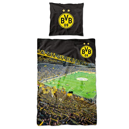 Borussia Dortmund, BVB-Bettwäsche Südtribüne, Mehrfarbig, 1 Stück, 135x200cm