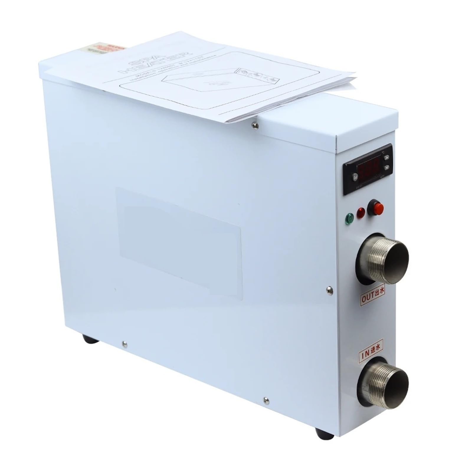 Scaldabagno Elettrico for Piscina e Spa con Pompa di Calore da 5,5-18 kW, 220 V/380 V con Elevata efficienza di Riscaldamento(18KW 220V)