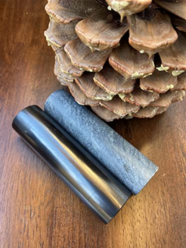 Shungite Club Shungite And Soapstone Polished Harmonizers 100-110 Mm Shungite Rods For Meditation Shungite Harmonizer Set #TOP4