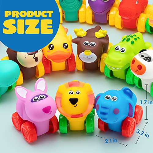 Miniatura 2 de Joyin 16 Piezas Coches De Animales, Juego De Coches De Goma Suave, Mini Vehículos De Juguete Para Bebés, Coches De Juguete Para Baño Para Niños Y Niñas, Regalo De Cumpleaños De Navidad Para Bebés