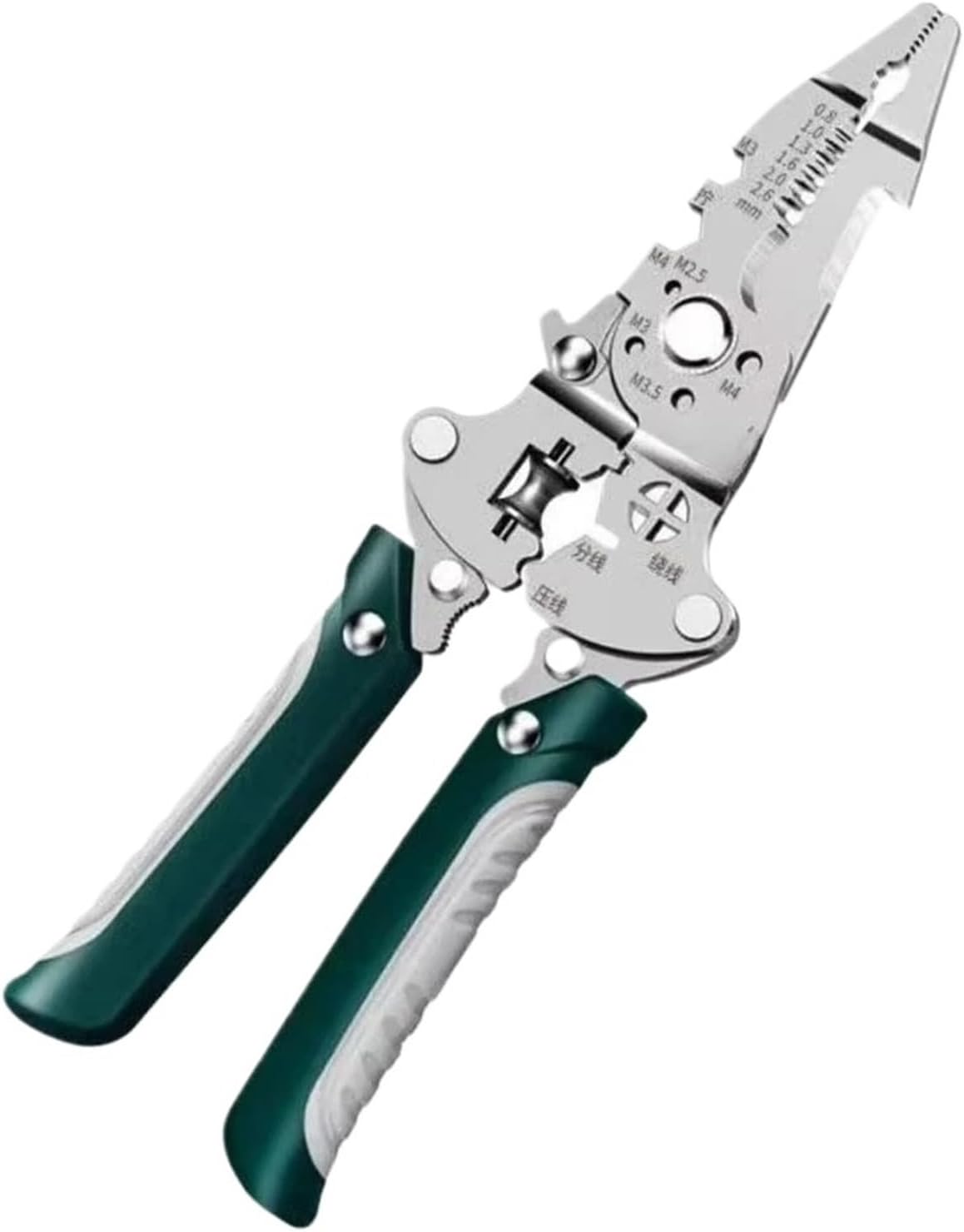 1Pcs Multifunctional Foldable Wire Stripper Crimper Cable Cutter Pliers Electrician Cable