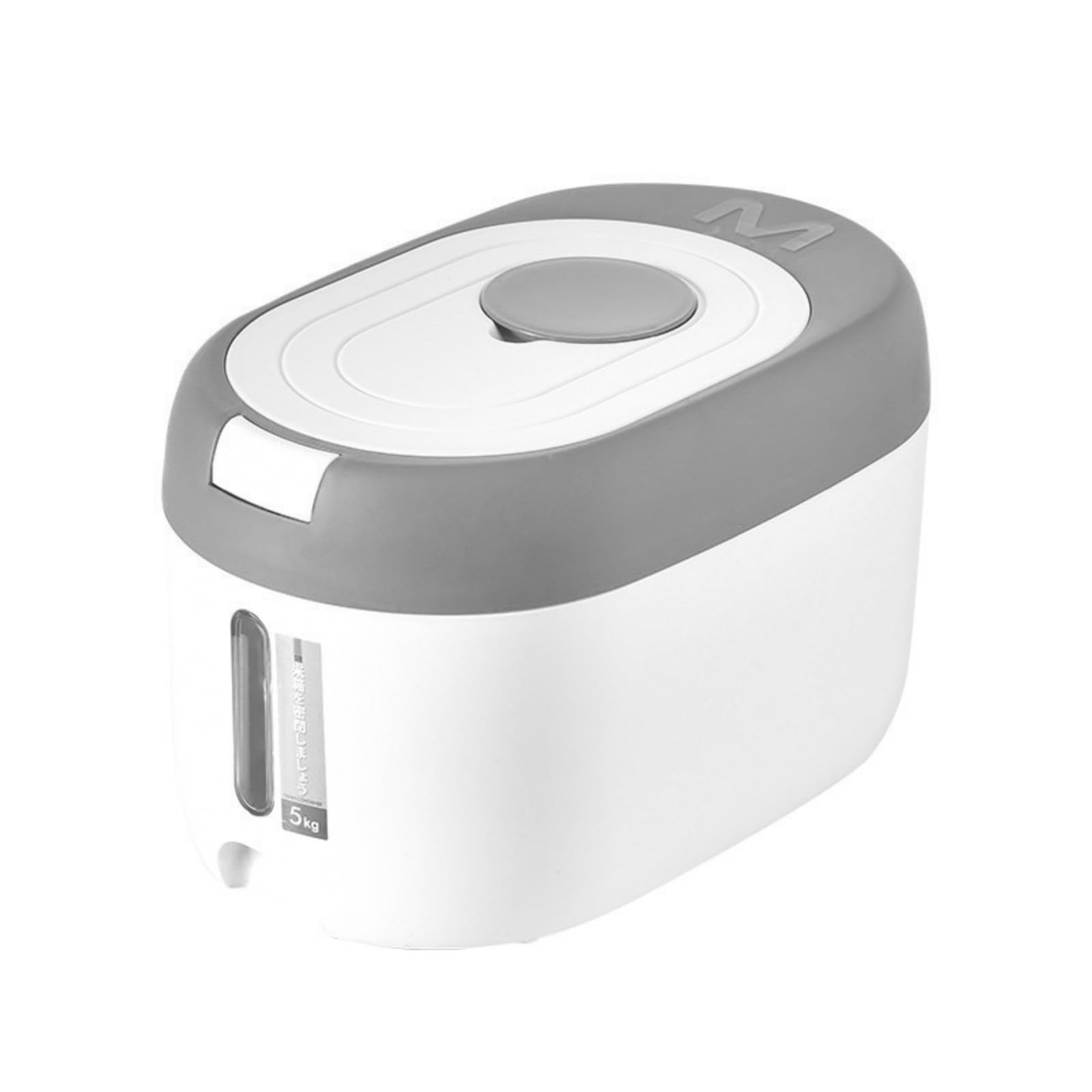 HDOYTXXM 3 Visible-Capacity Cereal Bin with Easy-Open Lid & Sealed Barrier for Dry Food Organization Rice Storage Jar