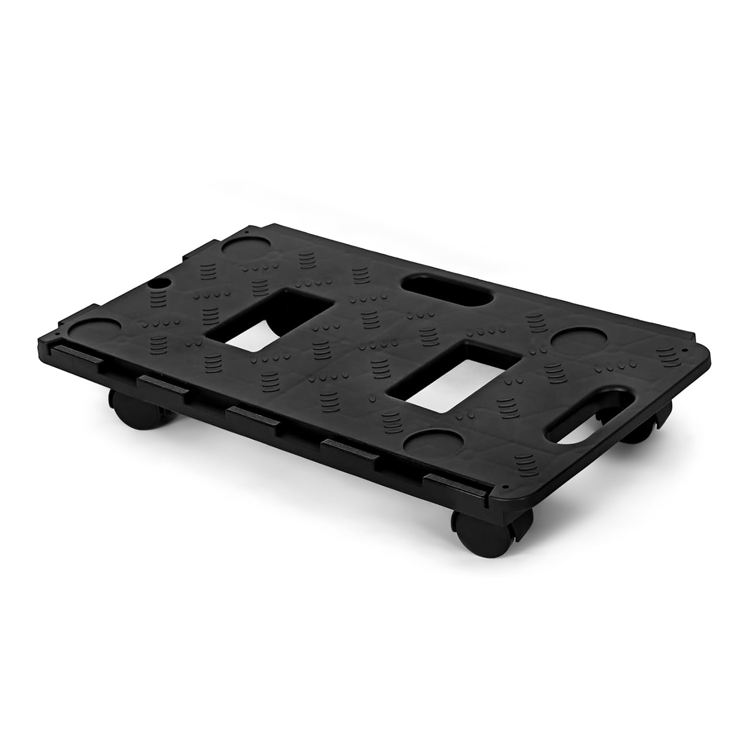 Flatro 100Kg Interlocking Plastic Dolly Trolley with 360° Rotating Wheels | Heavy Duty Furniture & Appliance Moving Platform | 100kg Load Capacity | Smooth Easy Glide Transport Cart (Pack of 1)