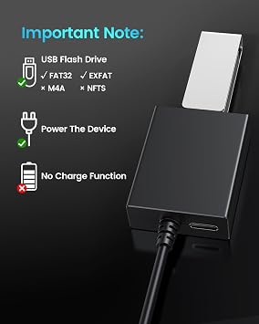 ANDTOBO USB to Aux Audio Adapter, 3.5mm Male to USB Female Adapter for Playing Music with Flash Drive in Car